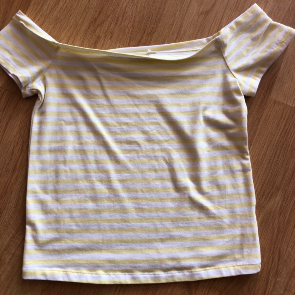 Pacsun off the shoulder striped top
